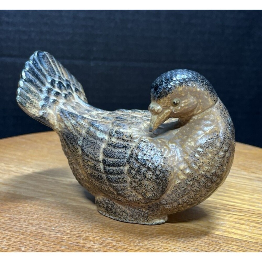 Vtg Ceramic Grouse Figurine Wildlife Decor Lodge Cabin Farmhouse Country Decor